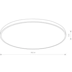 Plafon AGNES ROUND PRO czarny LED 64W 3000K IP44 * Nowodvorski Discount