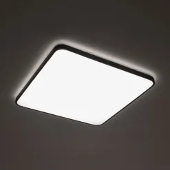 Plafon AGNES SQUARE PRO czarny LED 64W 3000K IP44 * Nowodvorski Online