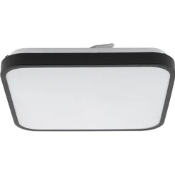 Plafon AGNES SQUARE PRO czarny LED 16W 3000K IP44 * Nowodvorski
