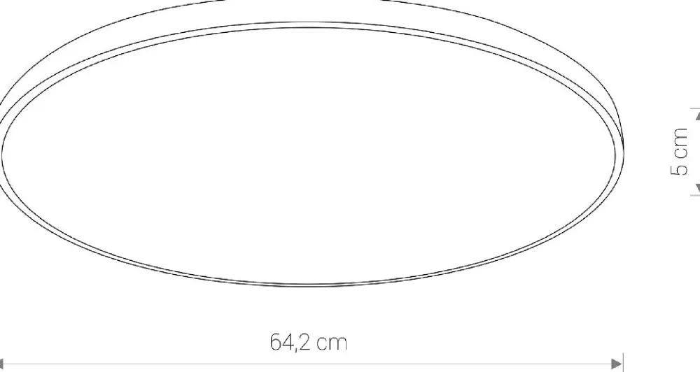 Plafon Łazienkowy AGNES ROUND Czarny 64W LED 4000K IP44 64,2cm * Nowodvorski Online