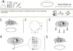 Plafon Łazienkowy AGNES ROUND Czarny 64W LED 4000K IP44 64,2cm * Nowodvorski Online