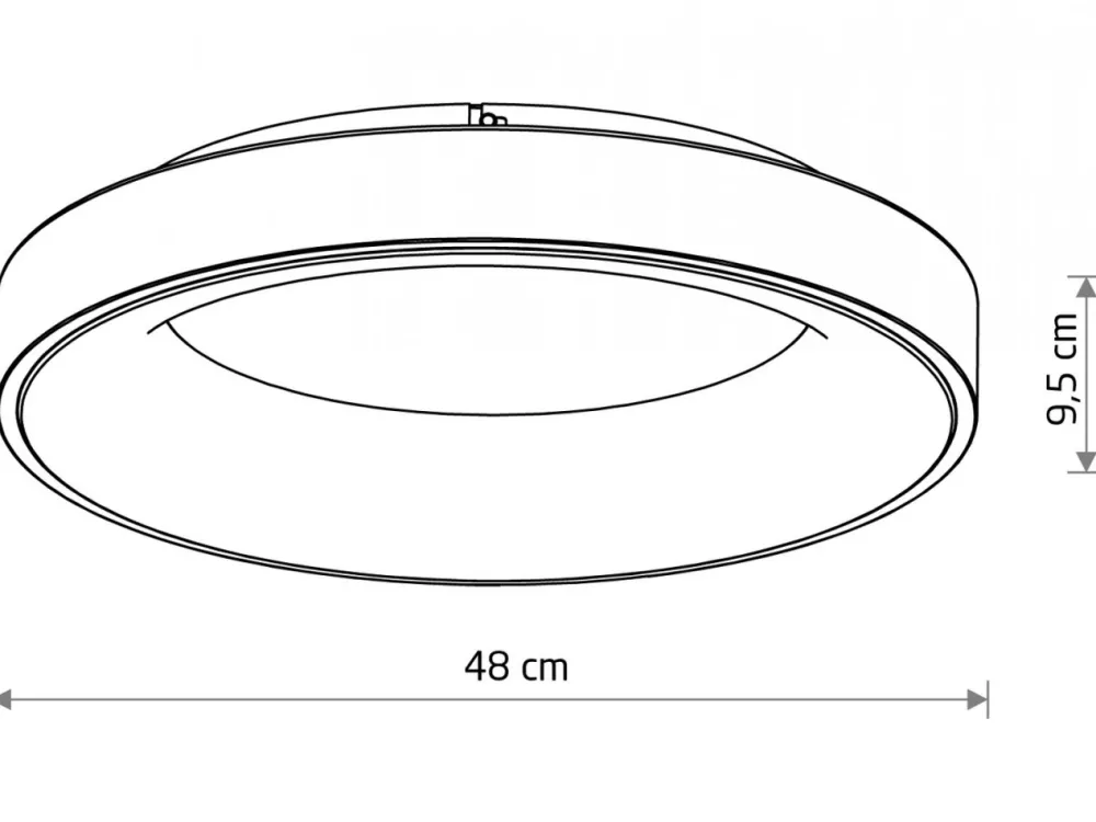 Plafon NIKKI ROUND LED czarny 48W 4000K * Nowodvorski Clearance