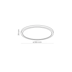 Plafon Sufitowy AQUA Biały Mały 24W LED 30cm * TK Lighting Online