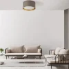 Plafon Sufitowy BILBAO Beżowy Złoty Abażur 4xE27 45cm * TK Lighting New
