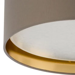 Plafon Sufitowy BILBAO Beżowy Złoty Abażur 4xE27 45cm * TK Lighting New