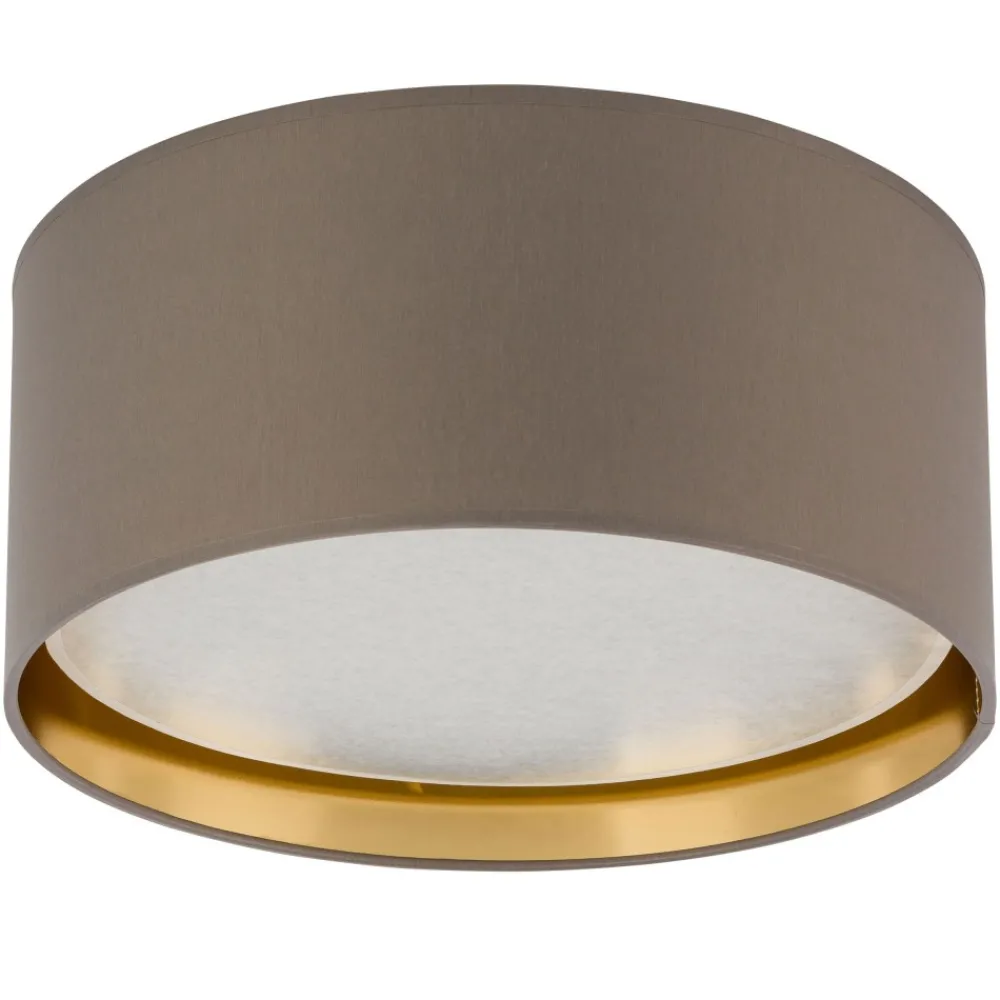 Plafon Sufitowy BILBAO Beżowy Złoty Abażur 4xE27 45cm * TK Lighting New