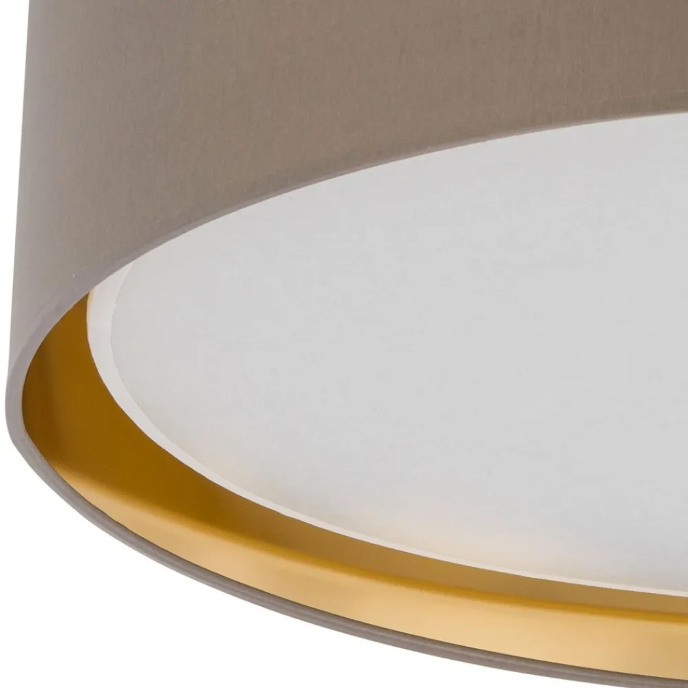 Plafon Sufitowy BILBAO Beżowy Złoty Abażur 4xE27 60cm * TK Lighting New