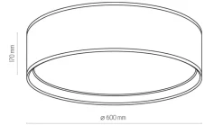 Plafon Sufitowy BILBAO Beżowy Złoty Abażur 4xE27 60cm * TK Lighting New