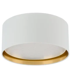 Plafon Sufitowy BILBAO Biały Złoty Abażur 4xE27 45cm * TK Lighting Online