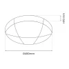 Plafon sufitowy BOB 40W LED 49 cm * Eko-light Discount