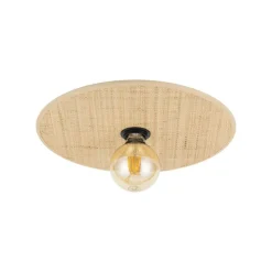 Plafon sufitowy CALMA słomkowa rafia 1xE27 38 cm * TK Lighting Outlet