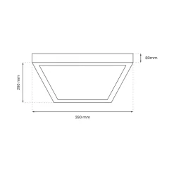 Plafon Sufitowy CASILLA Srebrny 12W LED 4000K 29cm * Eko-light Sale