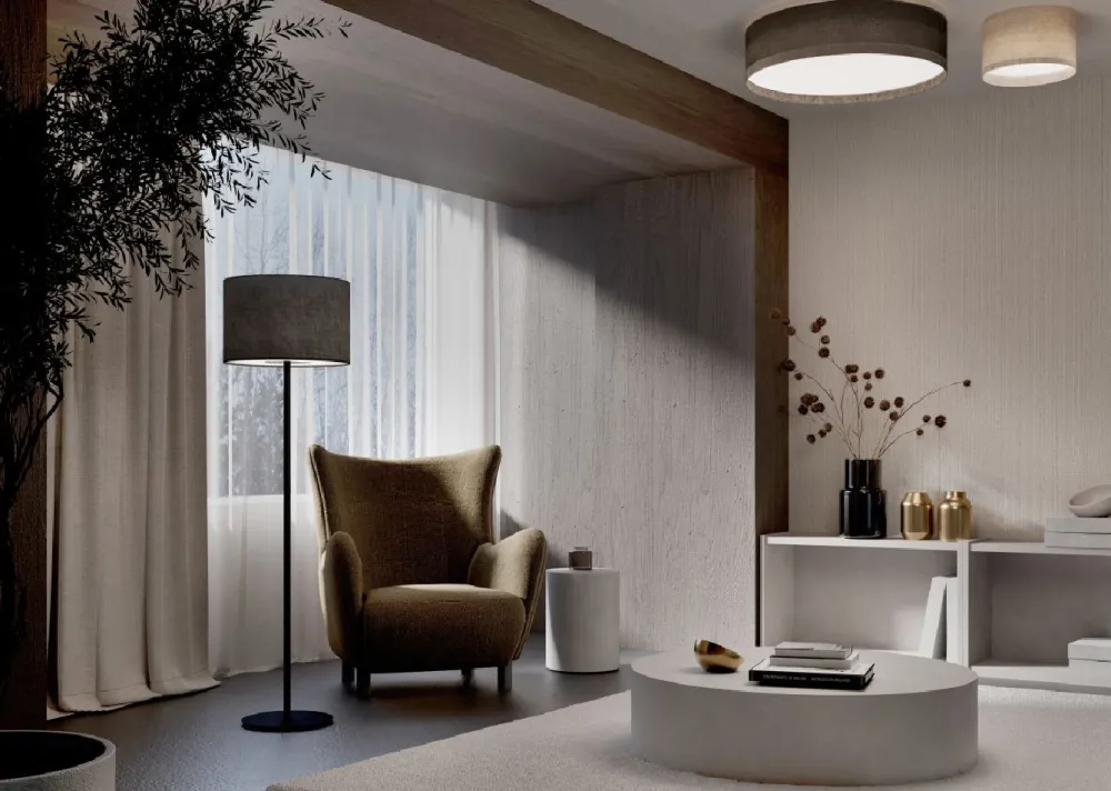 Plafon sufitowy CEDRO S beżowy 2xE27 * Nowodvorski Discount
