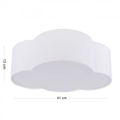 Plafon Sufitowy CLOUD Biały Abażur 2xE27 * TK Lighting Sale