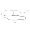 Plafon Sufitowy CLOUD Len Abażur 4xE27 * TK Lighting Outlet