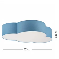 Plafon Sufitowy CLOUD Niebieski Pastelowy Abażur 4xE27 * TK Lighting New