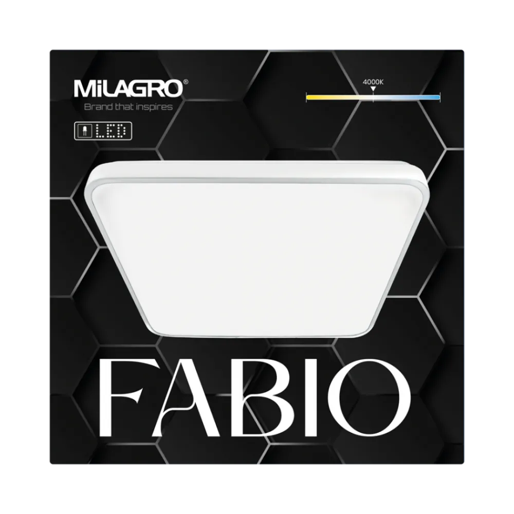 Plafon Sufitowy FABIO Biały 23W LED 37cm * Eko-light Clearance