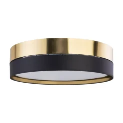 Plafon Sufitowy HILTON Czarny Złoty Abażur 4xE27 60cm * TK Lighting Discount