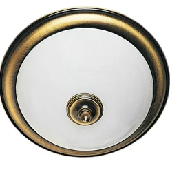 Plafon Sufitowy Patyna Biały Szklany Klosz 2xE14 31 cm * Jupiter Best