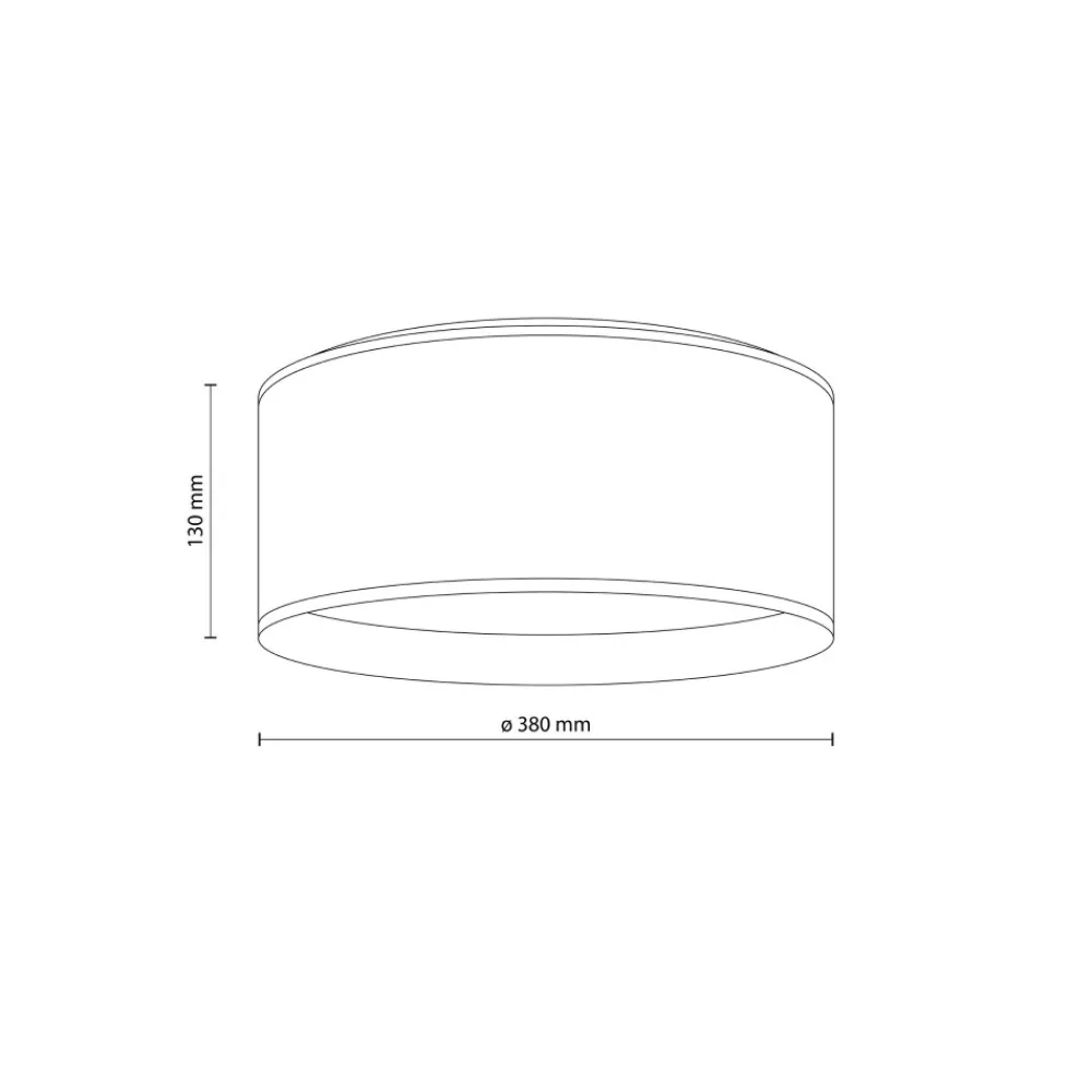 Plafon Sufitowy JUTA Brązowy Abażur 2xE27 45cm * TK Lighting New