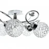 Plafon sufitowy kryształowy Crystal II 5xE27 * HowHomely Clearance