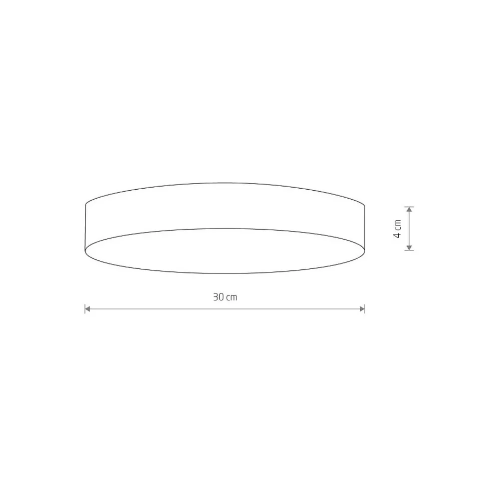 Plafon Sufitowy LID Czarny 50W LED 4000K 30cm * Nowodvorski