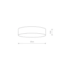 Plafon Sufitowy LID Czarny 25W LED 3000K 16cm * Nowodvorski Clearance
