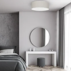 Plafon Sufitowy LINO Biały Szary Abażur 3xE27 50cm * Eko-light Best
