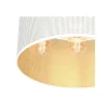 Plafon Sufitowy LOFT SHADE Biały Złoty Klosz z Tworzywa 3xE27 40cm * Luminex Discount