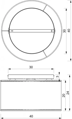 Plafon Sufitowy LOFT SHADE Biały Złoty Klosz z Tworzywa 3xE27 40cm * Luminex Discount