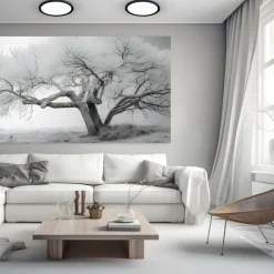 Plafon Sufitowy MAQ Czarny Biały Regulacja Barwy 24W LED 30cm * Eko-light