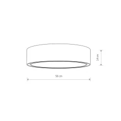 Plafon Sufitowy MIST Biały Abażur 3xE27 56cm * Nowodvorski Outlet