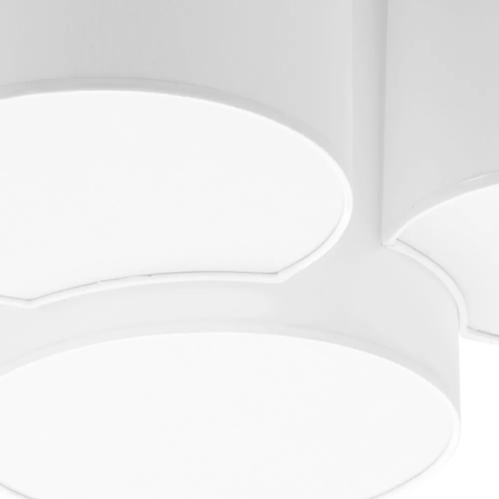 Plafon Sufitowy MONA Biały Abażury 4xE27 * TK Lighting