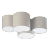 Plafon Sufitowy MONA Szary Abażury 4xE27 * TK Lighting Best