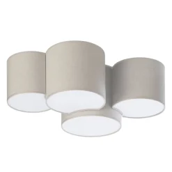 Plafon Sufitowy MONA Szary Abażury 4xE27 * TK Lighting Best