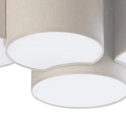 Plafon Sufitowy MONA Szary Abażury 4xE27 * TK Lighting Best