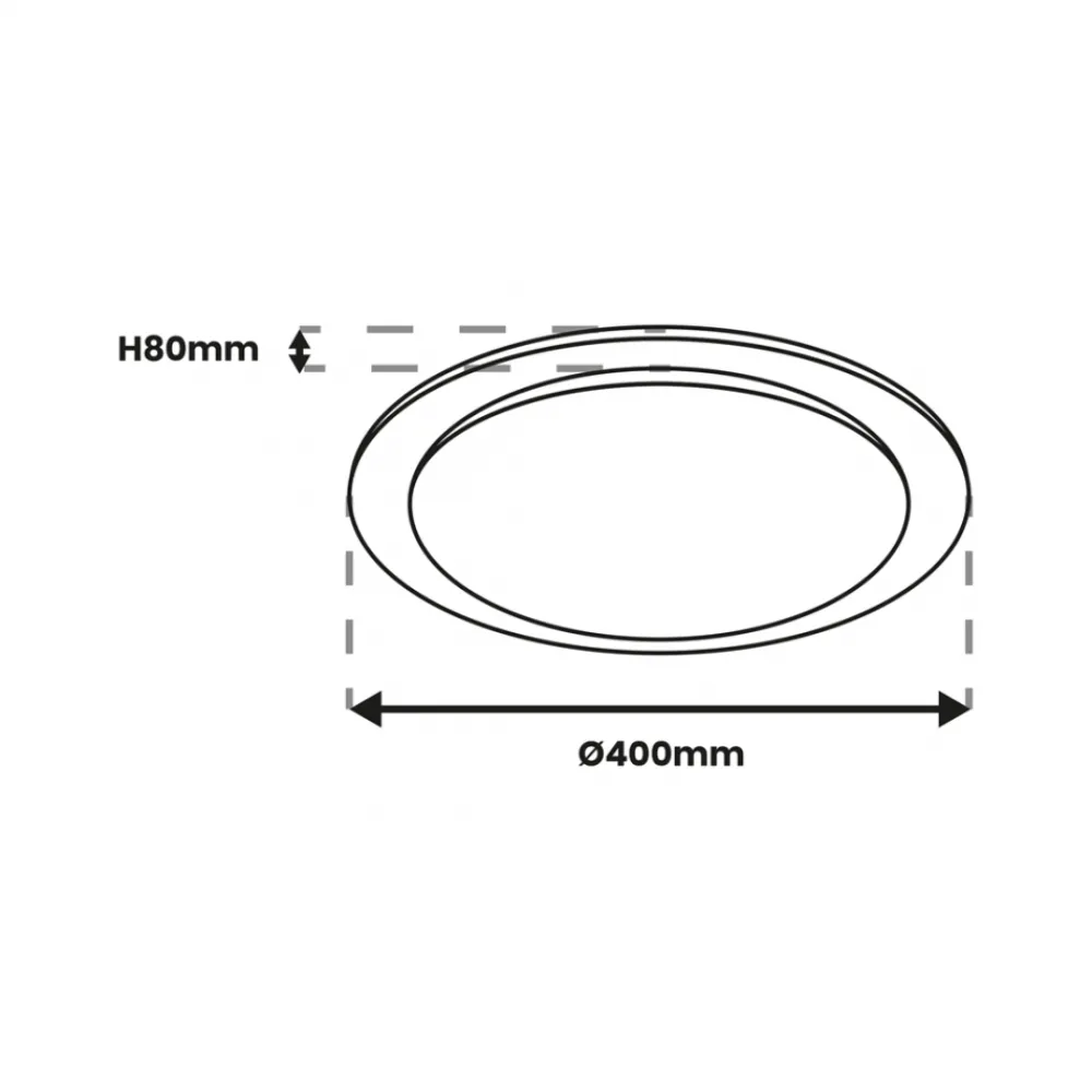 Plafon sufitowy ONTARIO 24W LED 40 cm * Eko-light Clearance