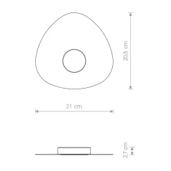 Plafon Sufitowy ORGANIC Biały 1xGX53 20,5cm * Nowodvorski Discount