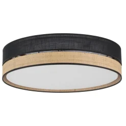 Plafon Sufitowy PAGLIA Czarny Boho Abażur 4xE27 45cm * TK Lighting
