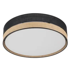 Plafon Sufitowy PAGLIA Czarny Boho Abażur 4xE27 45cm * TK Lighting