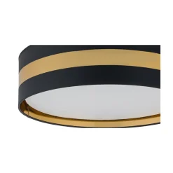 Plafon Sufitowy PARIS Czarny Złoty Abażur 4xE27 60cm * TK Lighting Clearance