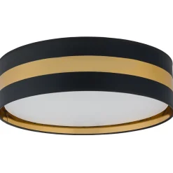 Plafon Sufitowy PARIS Czarny Złoty Abażur 4xE27 60cm * TK Lighting Clearance