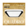 Plafon Sufitowy QUADRO Biały Czarny 38W LED 40cm * Eko-light