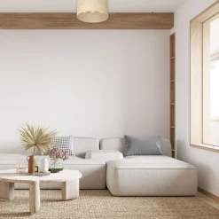 Plafon Sufitowy RATTAN Czarny Beżowy Abażur 3xE27 * Luminex Hot