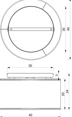 Plafon Sufitowy RATTAN Czarny Beżowy Abażur 3xE27 * Luminex Hot