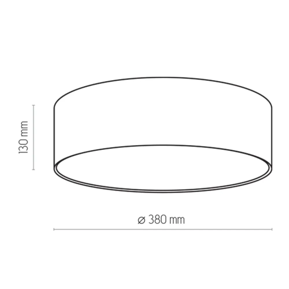 Plafon Sufitowy RONDO Biały Abażur 2xE27 38cm * TK Lighting Hot