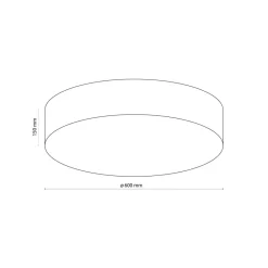 Plafon Sufitowy RONDO Len Abażur 4xE27 60cm * TK Lighting Best