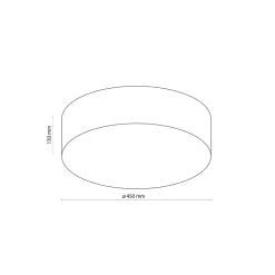 Plafon Sufitowy RONDO Len 4xE27 45cm * TK Lighting New