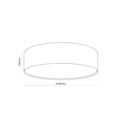 Plafon Sufitowy RONDO Złoty Abażur 4xE27 45cm * TK Lighting Sale