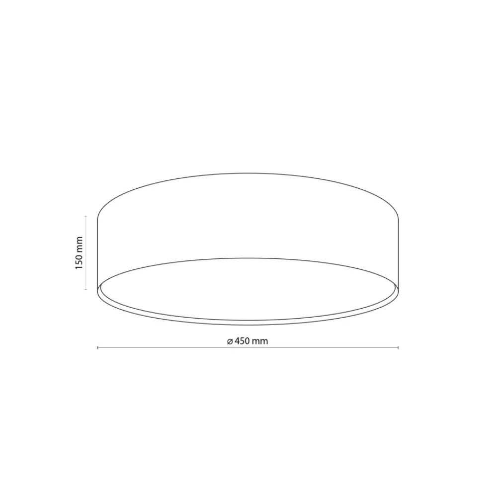 Plafon Sufitowy RONDO Złoty Abażur 4xE27 45cm * TK Lighting Sale